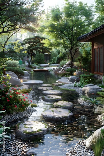 Landscape Design of Naturalå±±æ°´ Garden