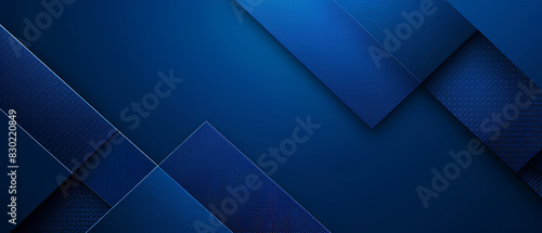 Bright navy blue dynamic abstract vector background with diagonal lines. Trendy classic color. 3d cover of business presentation banner for sale event night party. Fast moving soft shadow dots