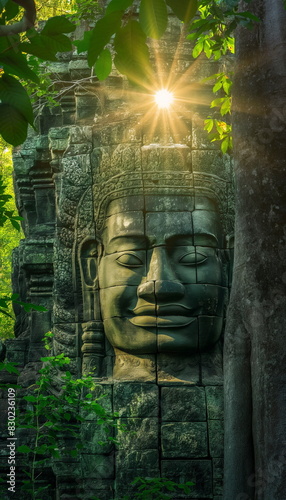 During the day at Angkor Wat Cambodia majestic tem_011