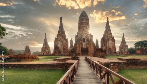 wat chaiwatthanaram temple ayutthaya historical park phra nakhon si ayutthaya thailand