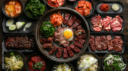 A Korean BBQ meat ingredients 