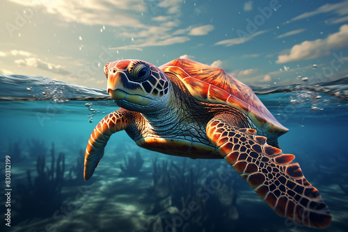 Cruising Currents - Turtle at Sea Leve