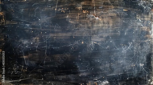 rustic blackboard texture with chalk remnants abstract background
