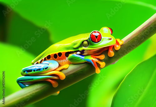Exotic and Colorful Amphibian