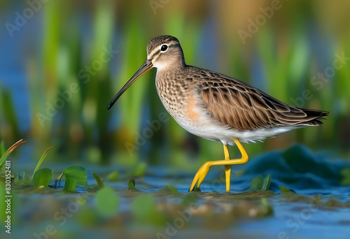 Short-Billed Dowitcher Shorebird