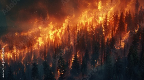 The forest whispered secrets of survival as the fire swept through, leaving behind a landscape forever changed.