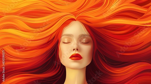 Elevate your strategy with this singular woman object. Radiant Womanhood illustration.