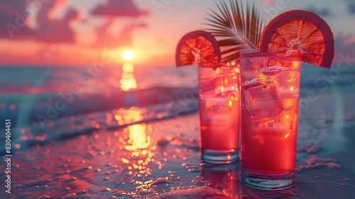 Summer Holiday Party: Cocktails on the Beach at Sunset