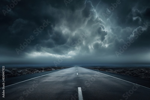 Road road thunderstorm horizon.