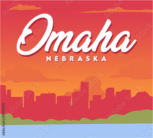 Omaha Nebraska with beautiful views