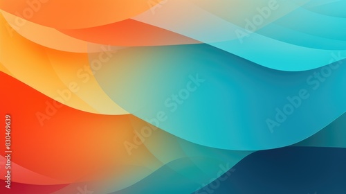 Abstract wallpaper colorful design, shapes and textures, colored background, teal and orange colores