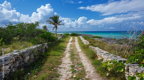 Footpath around punta sur