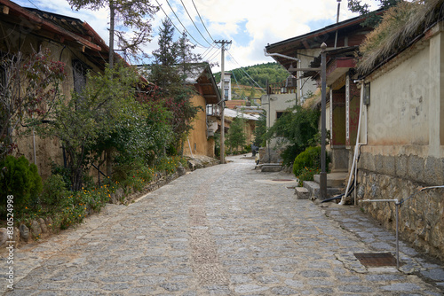 street in the old town of Shangri-La in Yunnan China