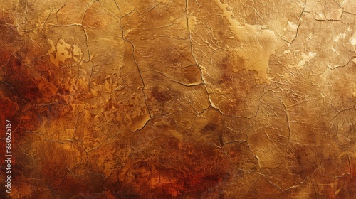  A detailed image of an artwork exhibiting extensive rust and a predominantly yellow and brown color palette, accentuated by browning paint streaks