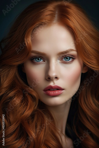 redhead feminine beautiful elegant white woman 4