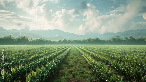 A lovely corn field plantation