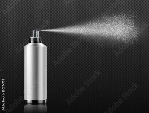 Water spray, cosmetic design, white smoke, dust and dots, spray mist. Vector illustration.