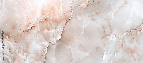 A soft, delicate marble texture with a subtle pink and white gradient for an elegant background design. Created with Ai