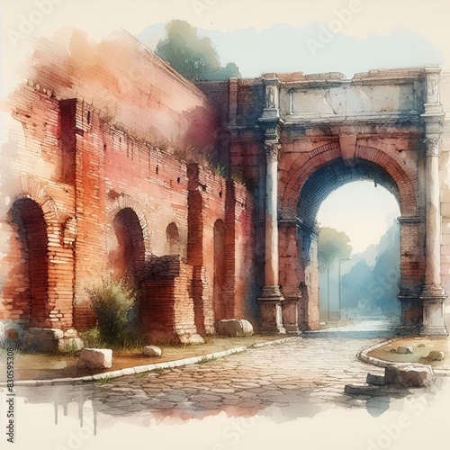 ancient roman aqueduct