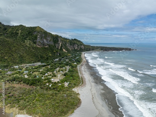 The town of Punakaiki, Runanga, West Coast, New Zealand.