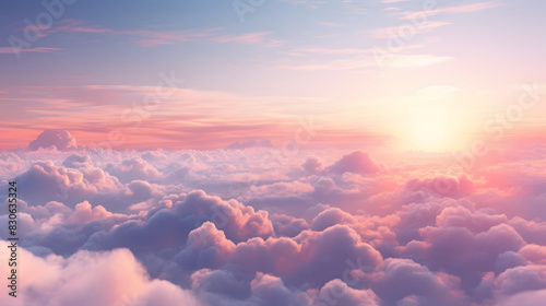 digital vintage sky pink clouds graphics poster background