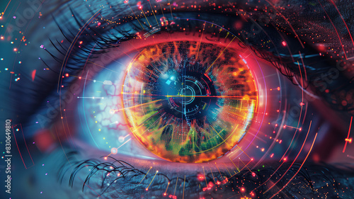 A laser vision correction poster - Generative AI