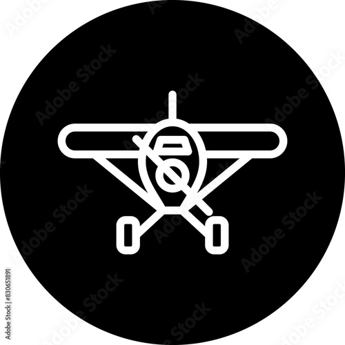 Vector Design Monoplane Icon Style