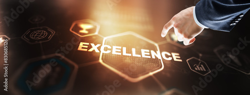Business Excellence concept. Pursuit of excellence 2024