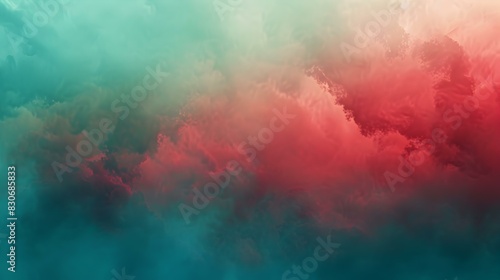 Red to teal gradient