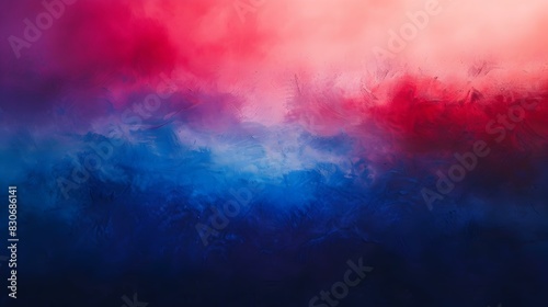 Blue to red gradient banner