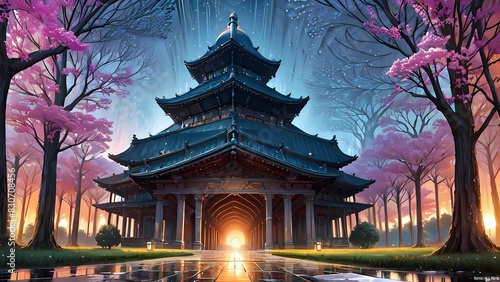 東アジアの仏塔｜ East Asian Temples Generative AI 