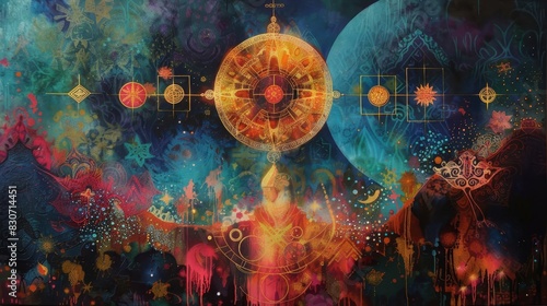 Mystical symbols and sacred geometry in exploration of Latin American spirituality