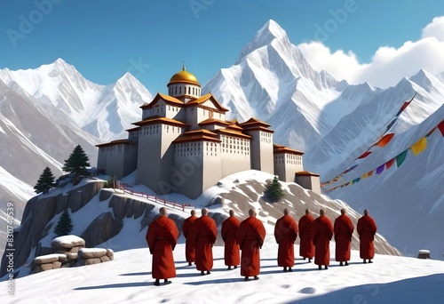 monks on mountain (57)