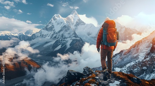 Trekking to Everest Base Camp Challenging High Altitude Adventure and Scenic Landscape