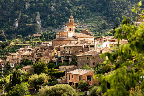 Valldemossa is an old picturesque town with ancient history and culture located in the midsts of Tramuntana mountains, Majorca, Balearic Islands, Spain 