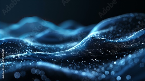 Abstract Digital Waves Background