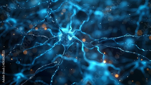 Neurons Connect in Brain Network