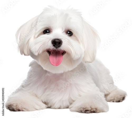 PNG Smiling maltese dog mammal animal puppy. 