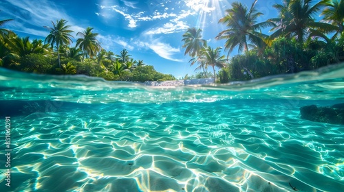 tropical paradise clear water pic