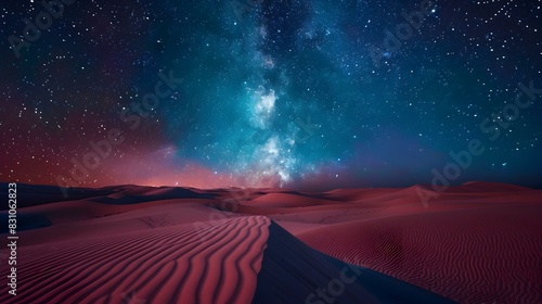 desert night clear starry sky pic
