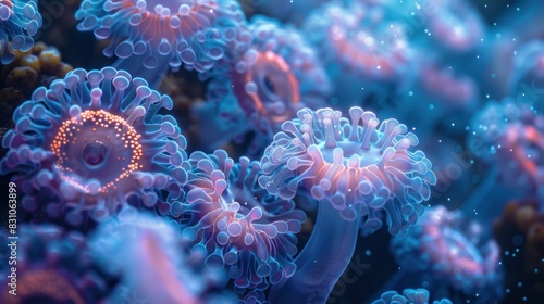 Underwater anemone macro