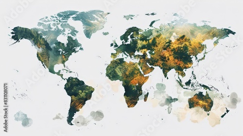 Design a world map highlighting the biodiversity hotspots around the globe. Indicate regions with a high concentration of endemic species and conservation efforts.