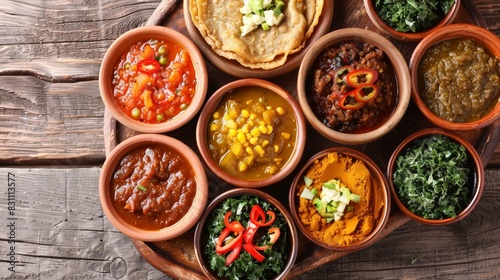 Experience the unique flavors of Ethiopian cuisine with injera, a spongy flatbread served with an array of flavorful stews and salads.