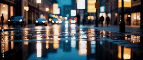 Urban City Reflections Utilize reflections in windows puddles