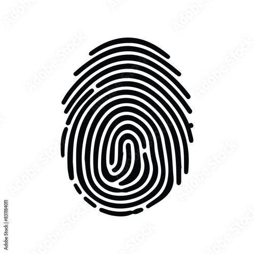 fingerprint scanning icon sign