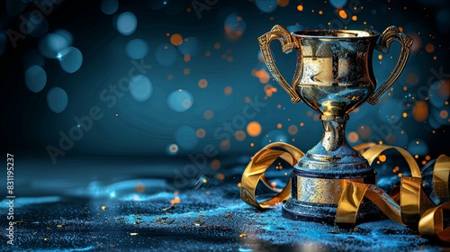 Gold Trophy Cup Embodying Triumph and Glory in Prestigious Awards