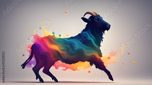 Colorful Silhouettes of Clumsy Goats: A Cosmic Dance with Gravitational Waves