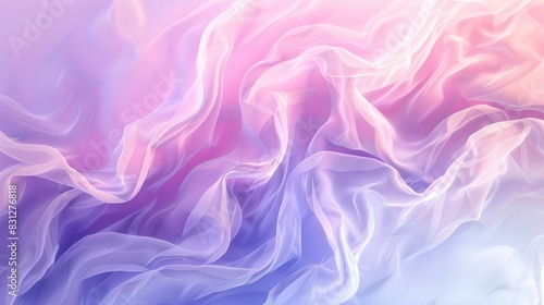 An abstract background with smooth pastel gradients in purple, pink, and blue, creating a defocused and elegant look