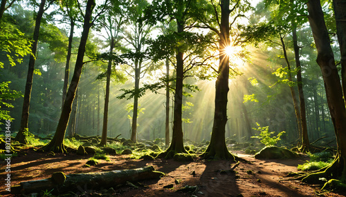  Lumière matinale en forêt