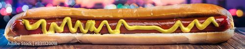 Extra Long Juicy Hotdog Photo, Food Photo